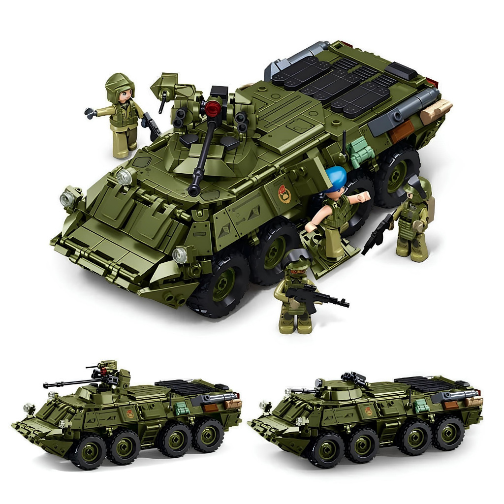 Brinquedos de Blocos Lego Militar Exercito Carro Combate Blindados ...