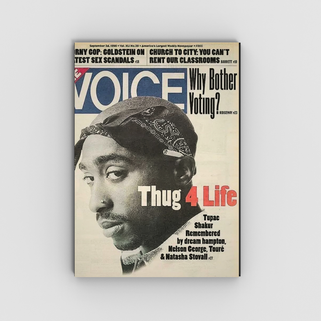 Pôster Premium Tupac - Rapper 2pac – A4 (20x30 cm) | Cartaz de
