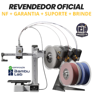 Impressora 3D Bambu Lab A1 Mini Combo Com AMS Lite + Nota Fiscal + Garantia + Suporte + Brinde