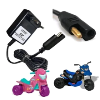 Fonte Carregador 6v Para Moto Elétrica Bandeirante Bivolt