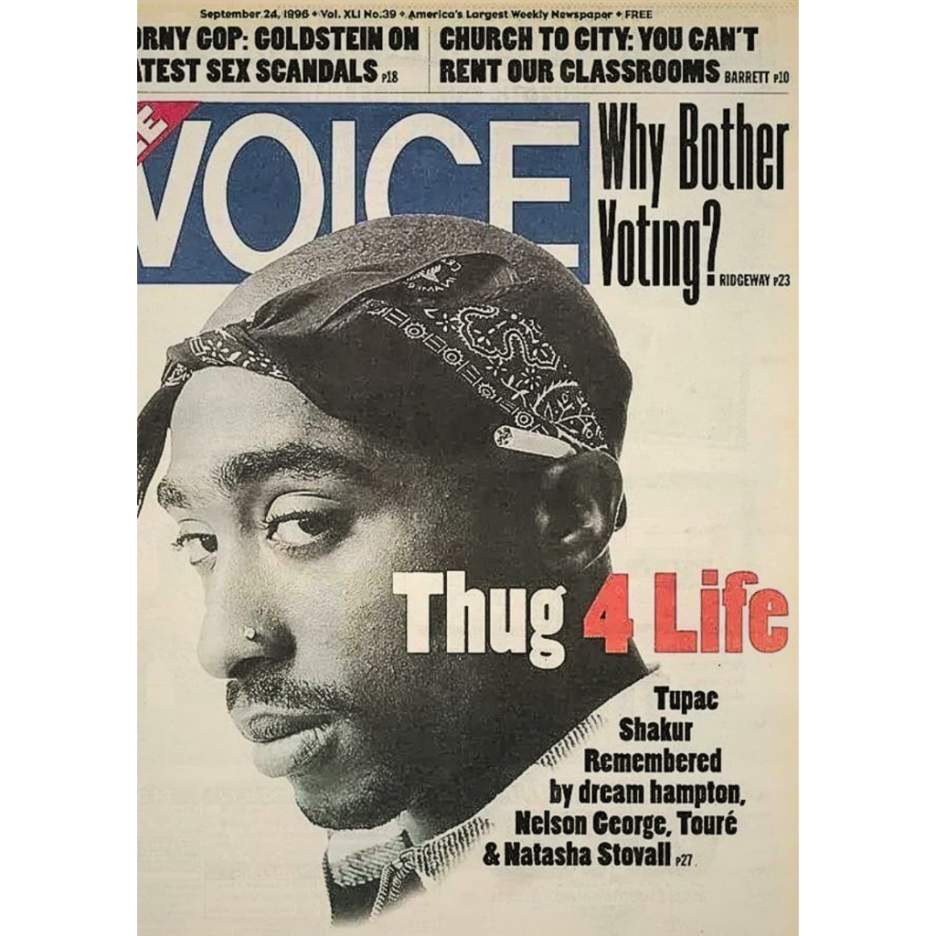 Pôster Premium Tupac - Rapper 2pac – A4 (20x30 cm) | Cartaz de