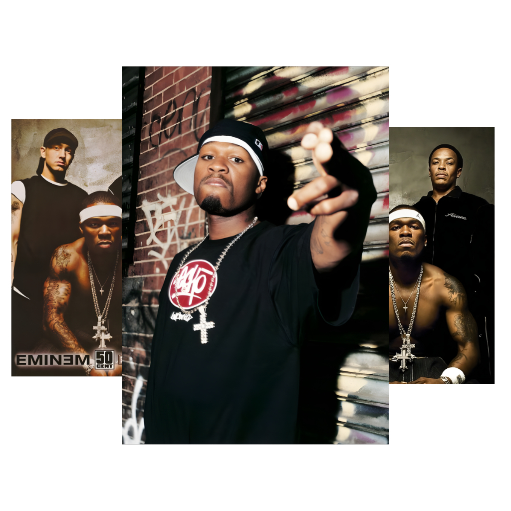Pôster Premium 50 Cent – Rapper | A4 (20x30 cm) | Cartaz de