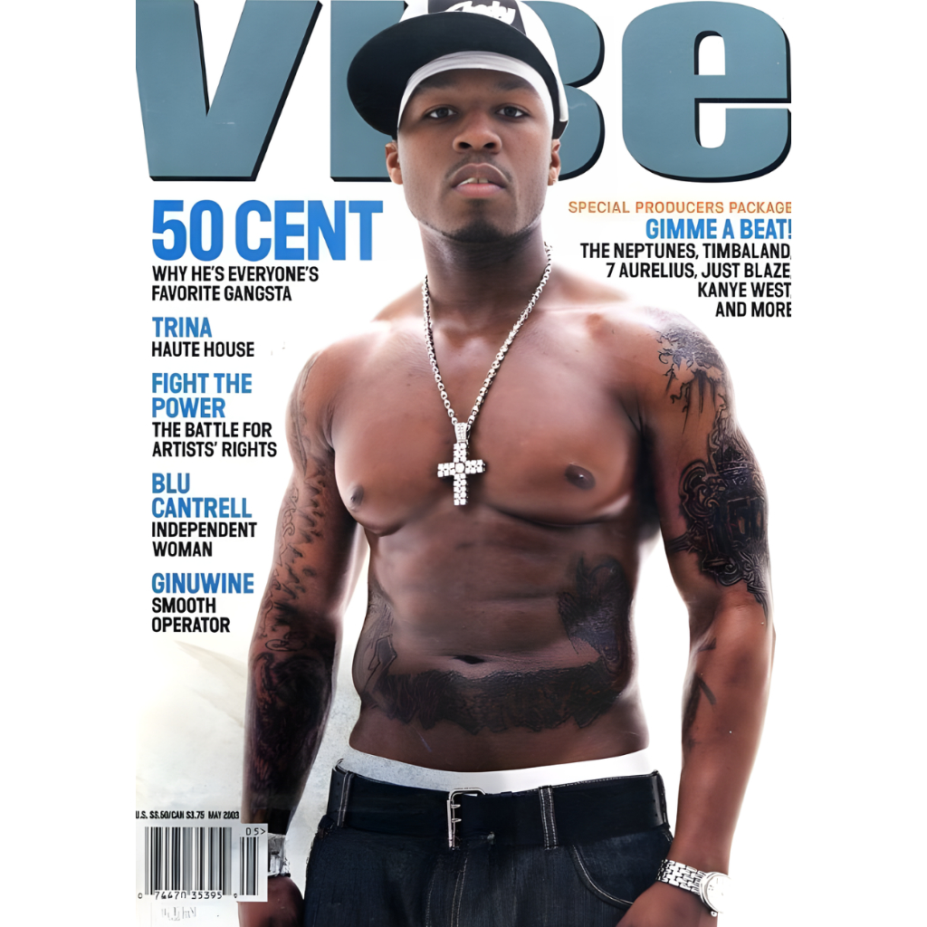 Pôster Premium 50 Cent – Rapper | A4 (20x30 cm) | Cartaz de