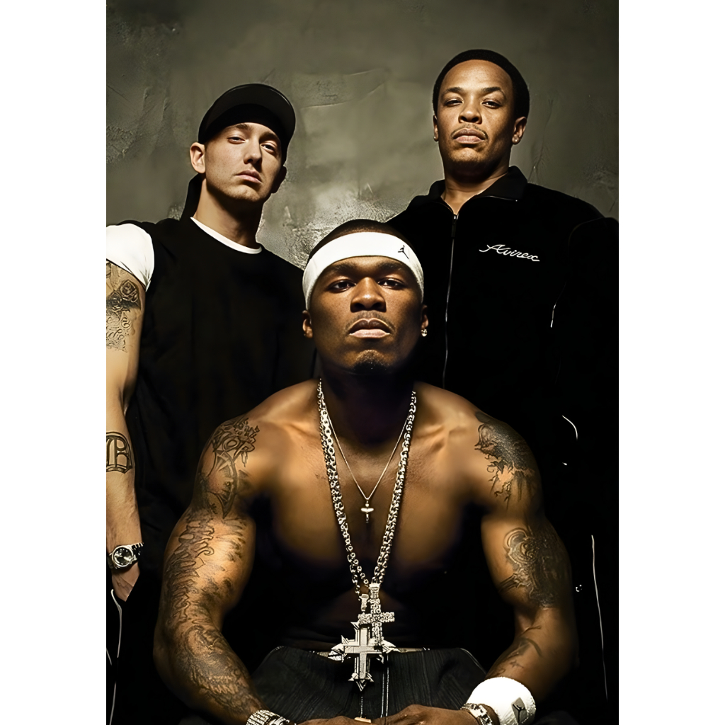 Pôster Premium 50 Cent – Rapper | A4 (20x30 cm) | Cartaz de