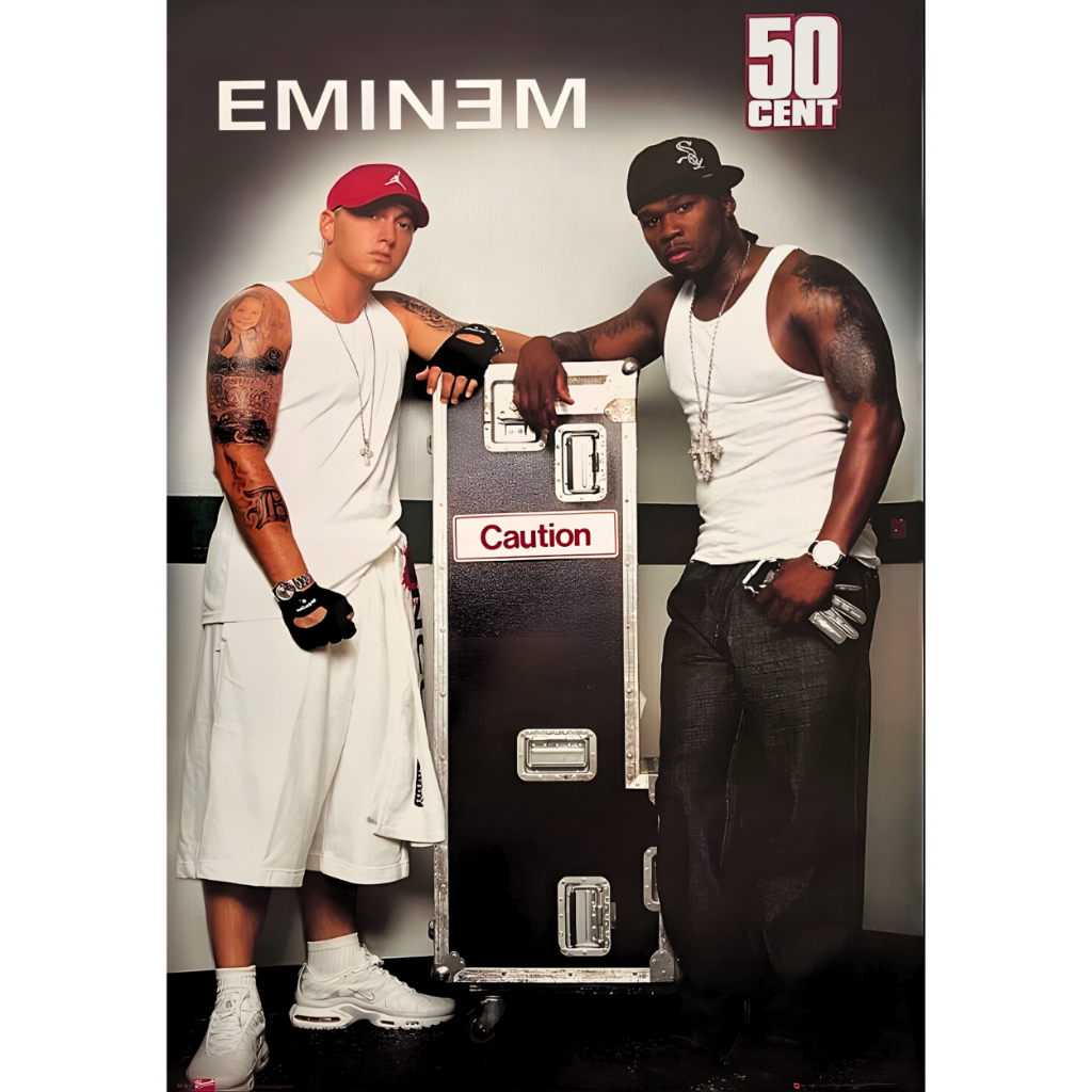 Pôster Premium 50 Cent – Rapper | A4 (20x30 cm) | Cartaz de