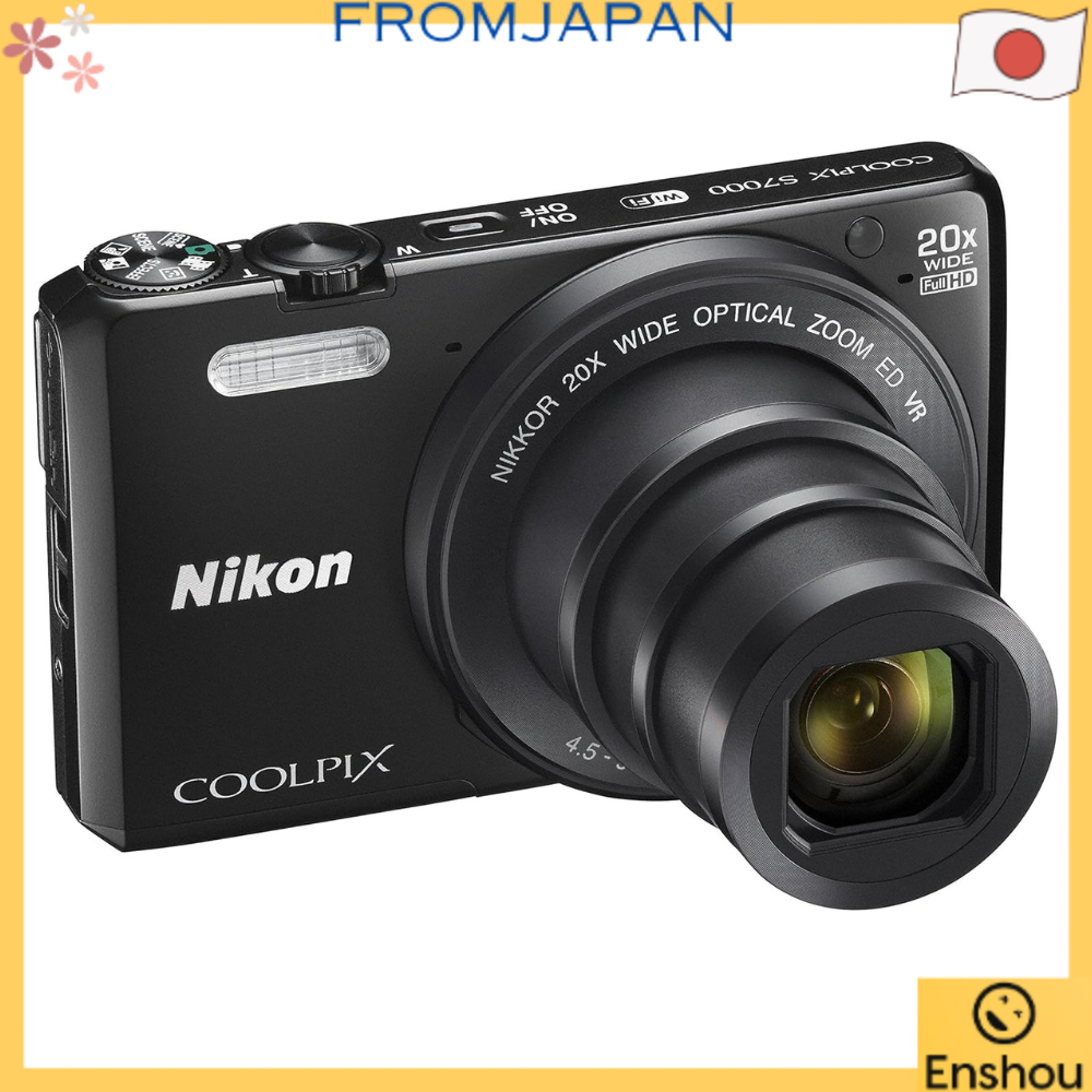 USED]Do Japão [Usado] Câmera digital Nikon COOLPIX S7000 preta