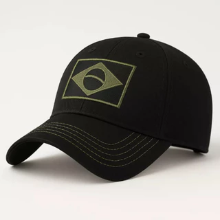Boné Camuflagem Brasil Bandeira Tático Militar Exército Masculino Patriota Preto Bege Azul Marinho