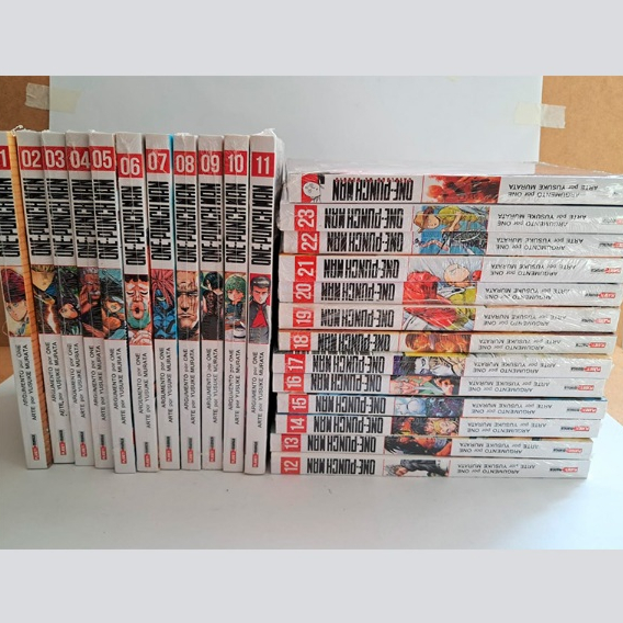 Mangá One-Punch Man - Volumes 1 ao 29 + Catalogo de Herois