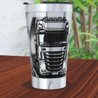Copo Térmico Caminhoneiro Personalizado a laser 360 473ML Quente ou Gelado Premium + Nome