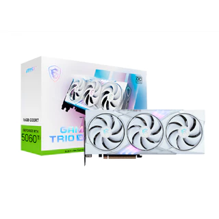 Placa de Vídeo MSI Gaming Trio White OC 16GB GeForce RTX5060TI GDDR7 - 912-V535-025