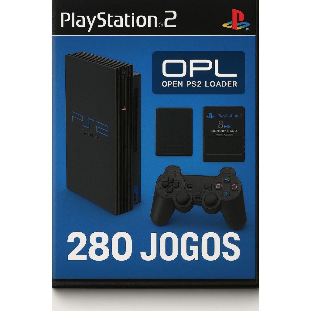 KIT OPL PS2 HD500GB + MEMORY CARD