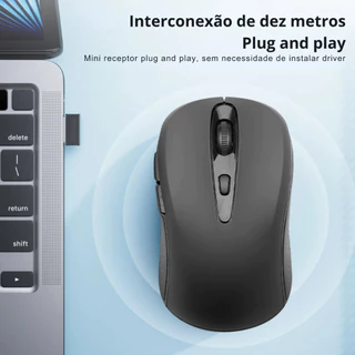 Kit Teclado e Mouse Sem Fio USB Wireless 2.4 GHZ Escritório Escola Home Office Informática