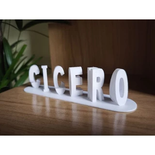 Nomes Personalizados - Ilusão 3D - 25Cm- Letreiro 3D- Nome 3D- Nome Duplo