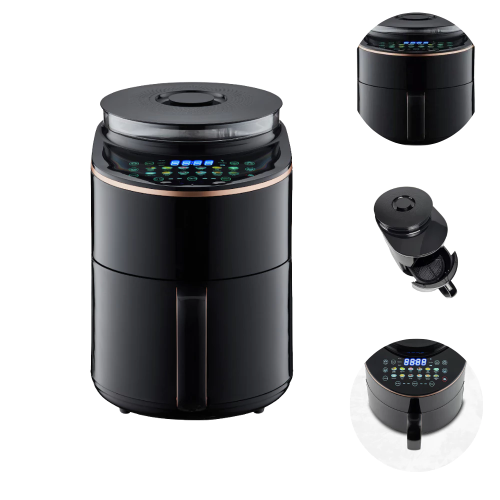 Fritadeira 4 5L a Vapor Multifuncional Elétrica sem óleo Air Fryer 1500w 1v