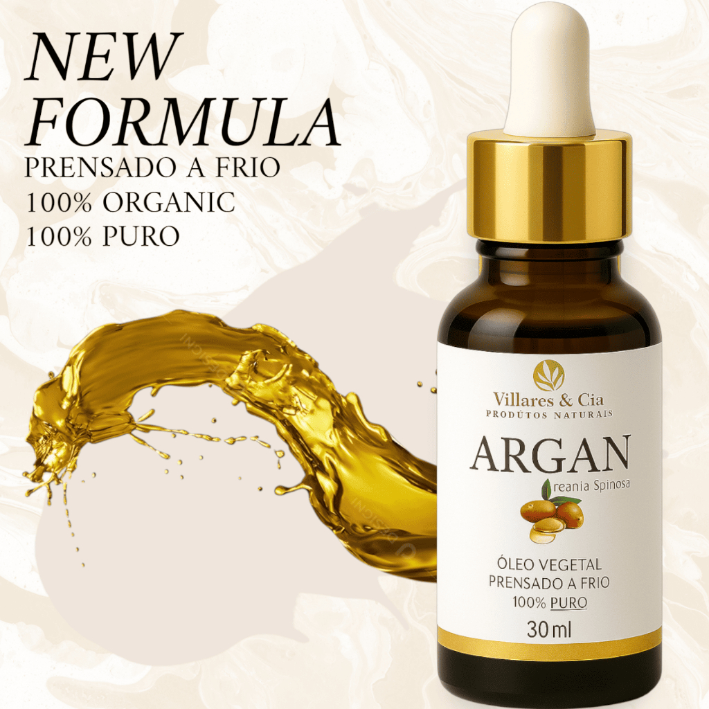 Óleo de Argan 100% Puro - Com Laudo | Shopee Brasil