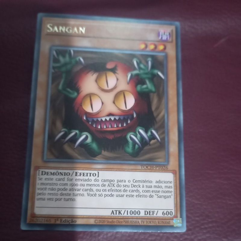 CARTA ORIGINAL YU GI OH SANGAN | Shopee Brasil