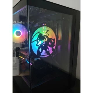 kit 4 Grades Cooler 12cm Pikachu , Charmander, Bulbasaur Squirtle Preto e Branco Proteção Gamer.