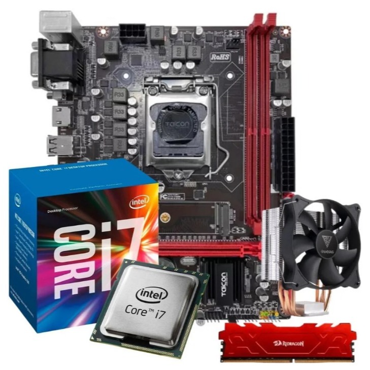 Kit Upgrade I7 7700k + 32Gb Ram 2133hz + Placa Mãe H110m Cs/Br