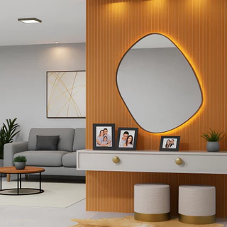 Kit Com Placas Ripada Painel Decorativo em Mdf de Alta Qualidade Premium 45x11cm