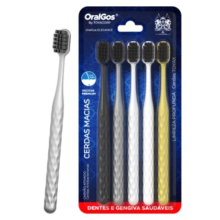 ORALGOS ELEGANCE Escova Dental - 5 unidades