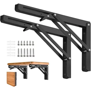 Kit 2 Suporte Dobravel Mao Francesa Retrátil Dobrável Reforçada Tampo para Mesa Varios tamanhos