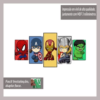 5 pçs arte da parede super-herói aranha homem casa decoração pintura murais fãs de super-herói