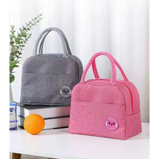 Bolsa Térmica Portátil de Mão Lancheira Marmita Viagem Piquenique Prático Com logo Panda