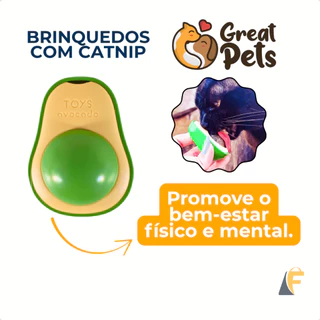 Catnip Brinquedo Abacate Rolo Erva Gatos Great Pets em Oferta na Shopee