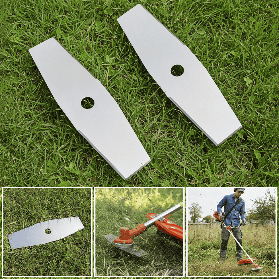Kit 2 Lâminas 2 Pontas Para Roçadeiras e Aparador Furo 20mm Stihl Fs80,  Fs85, Fs160, Fs220, Fs280, Fs290 | Shopee Brasil