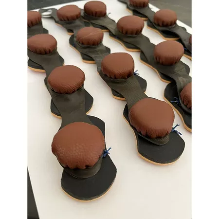 Jogo com 4 Buchas Simples de Couro – Protetor de Batoque (Costuradas)