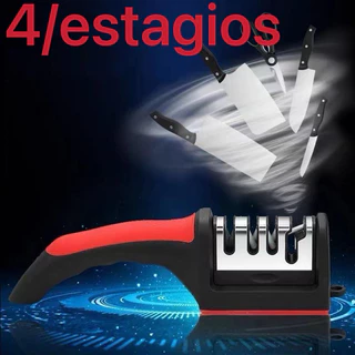 Afiador De Faca 4 Estágios Amolador De Faca Profissional ferramentas Cozinha Em Aço Inoxidável em Oferta na Shopee