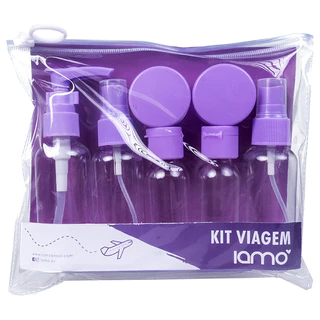 Frascos para Viagem Iamo – Recarregáveis, Mini Potes e Espátula | Ideal para Cosméticos e Aprovados para Bagagem de Mão