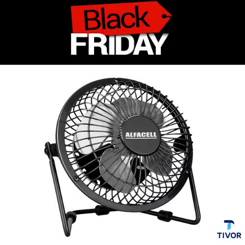 Mini Ventilador de Mesa USB Portátil Potente e Silencioso ALFACELL