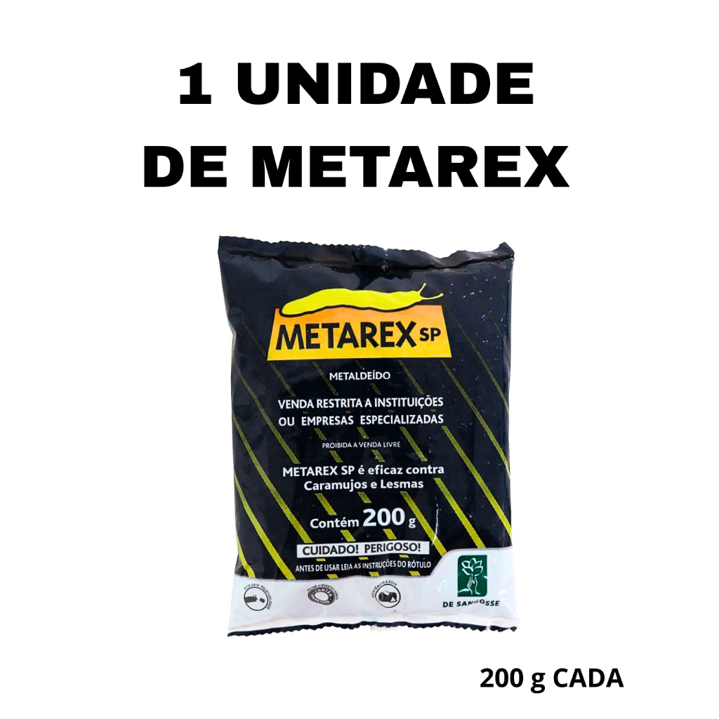 Metarex Sangosse Lesmicida Eficaz Contra Caramujos e Lesmas 200gr ...