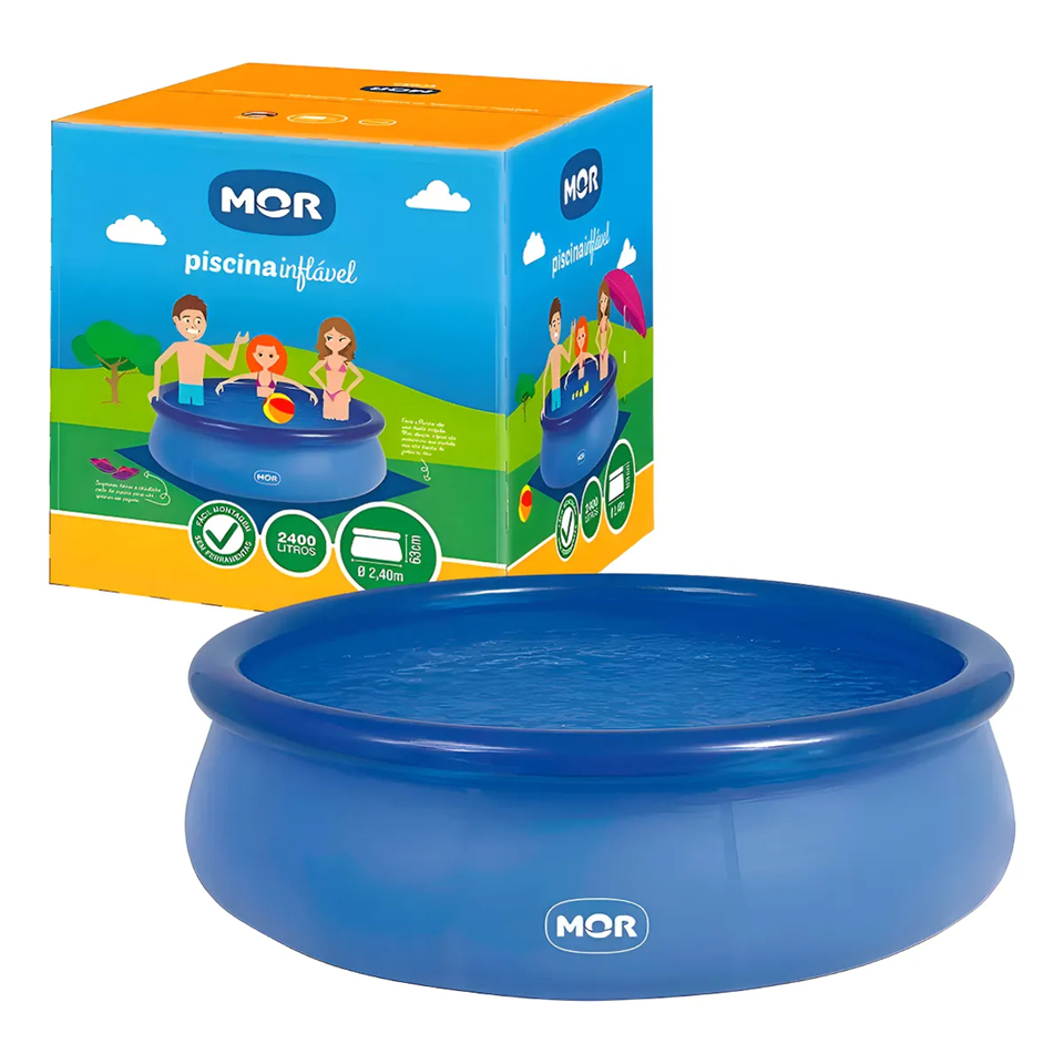 Piscina Inflável Redonda 2400L MOR – Fácil de Montar, Resistente e Ideal para o Verão