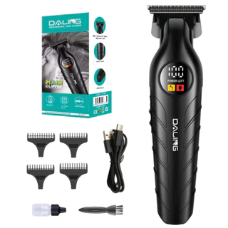 Maquina Corte Cabelo Acabamento Profissional Cor Preto 110V/220V Daling DL-1777