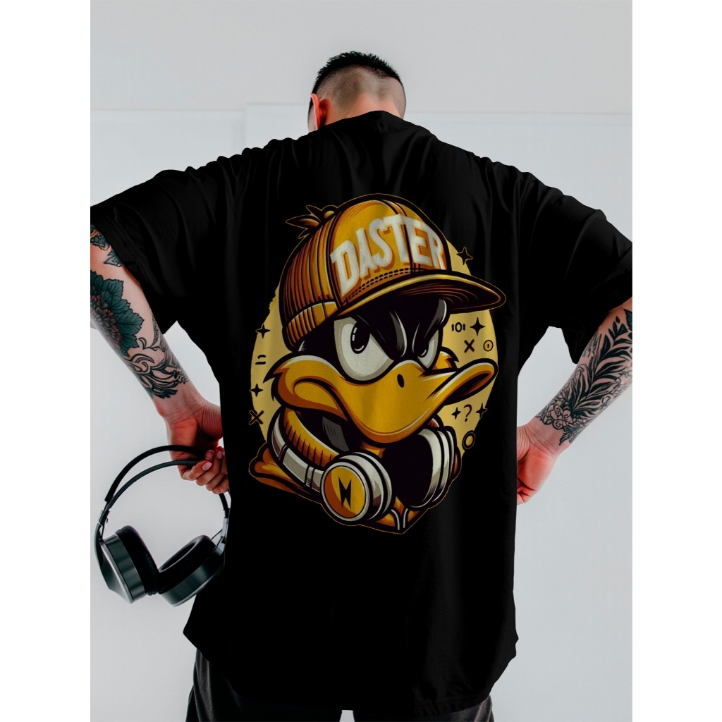 Camisa Camiseta Over De Algodão Daster Duck Streetworld Unissex