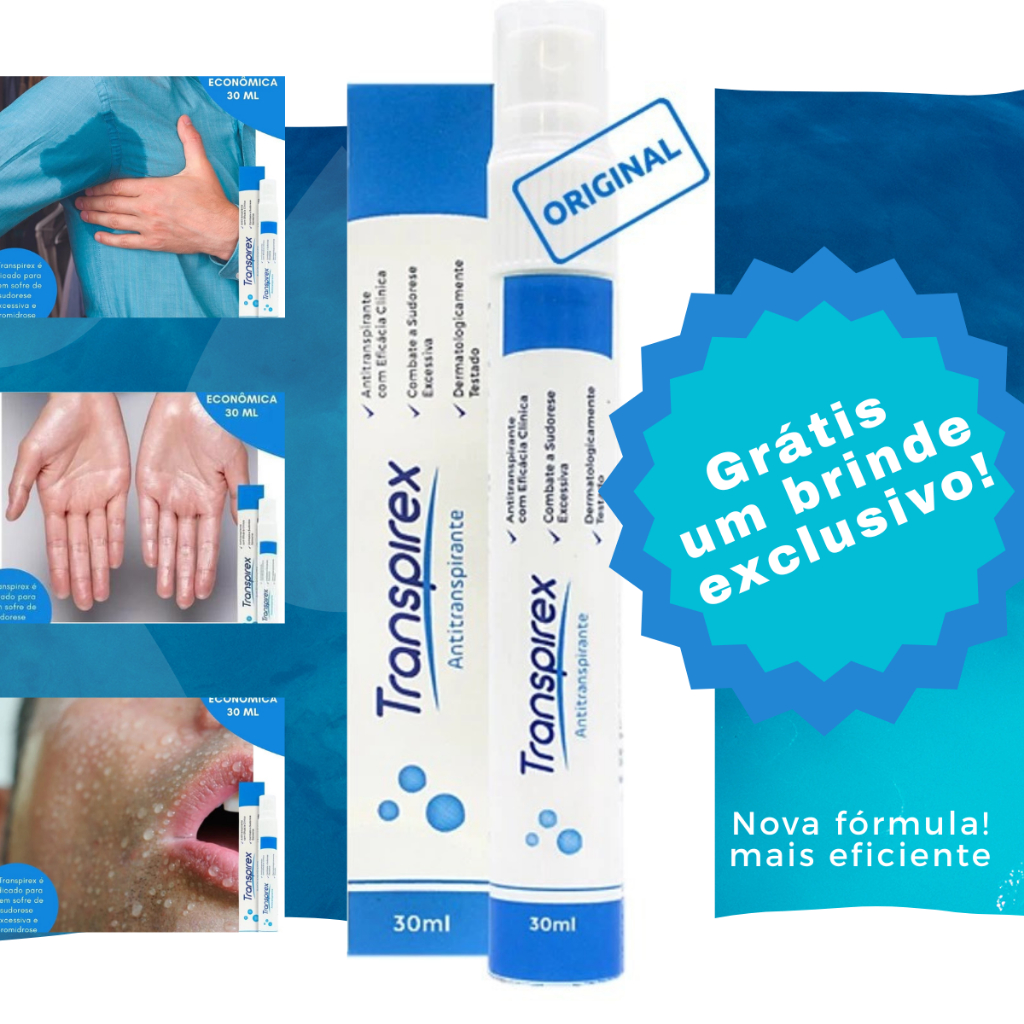 Transpirex Desodorante Mini 30 Ml - SEM SUOR Resolva O Suor Excessivo ...