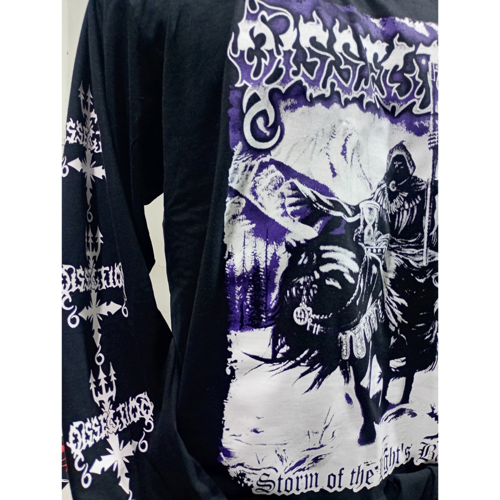 Camiseta Dissection Storm Of The Lights Bane Manga Longa death