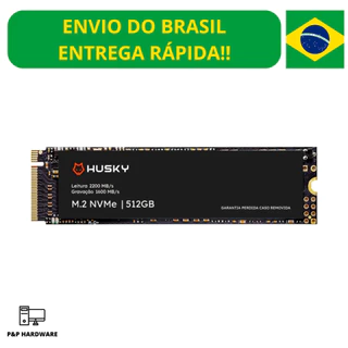 SSD PCIe Husky ThunderBoost, 512GB, M.2 NVMe, Leitura 2200MB/s, Gravação 1600MB/s, Preto - HSSD002512