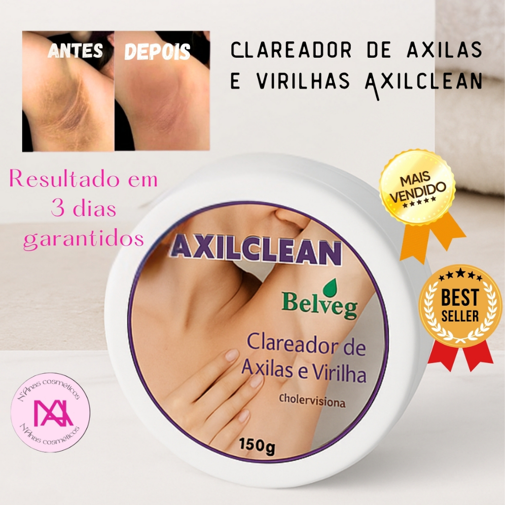 Clareador de Virilha e Axila axilclean 150 gr Axilas e Virilhas Escuras ...