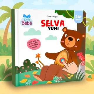 Livro Infantil Bebê Toque E Sinta Animais Selva Sensorial Texturas Edição Colecionável em Oferta na Shopee
