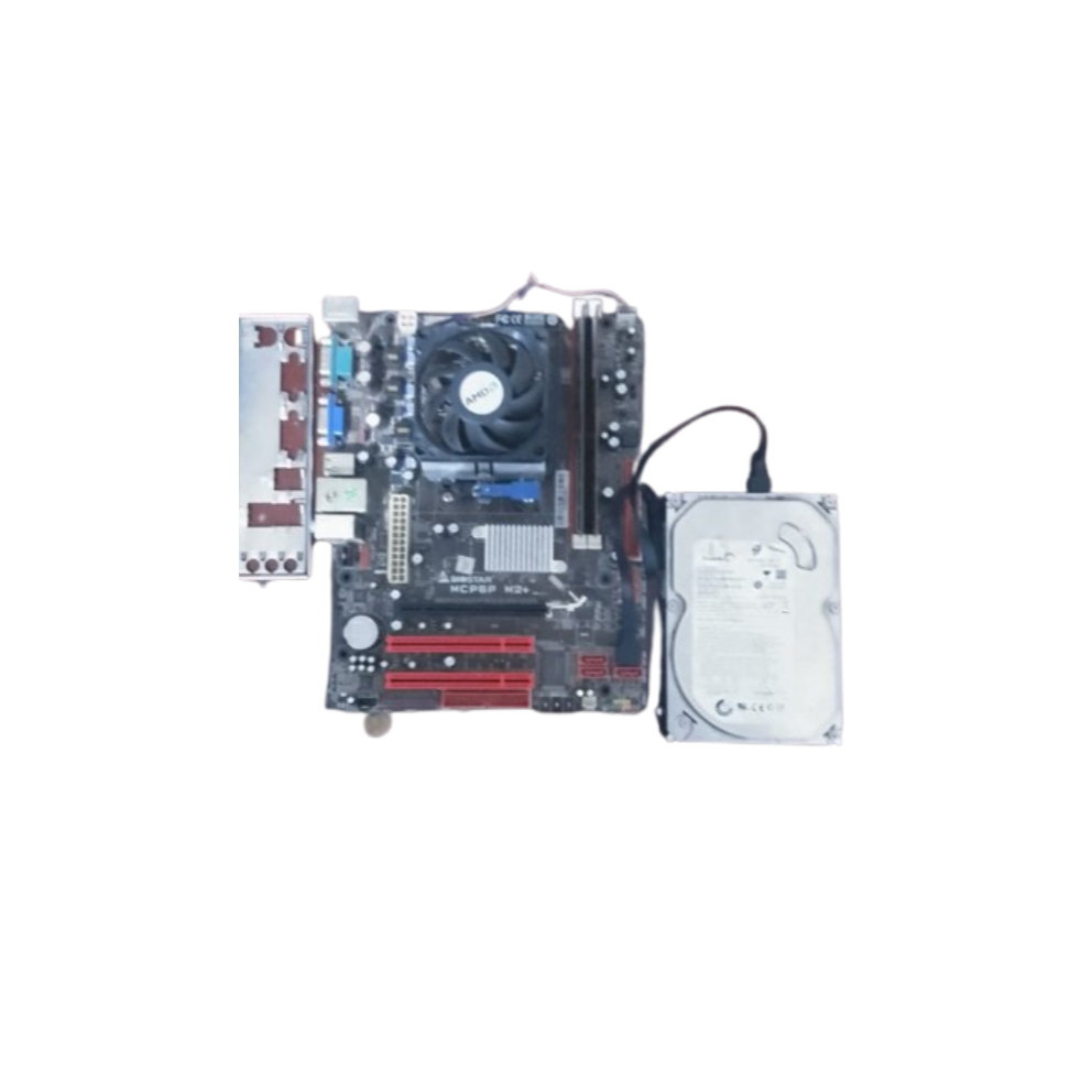 kit placa mae + processador + memoria e HD