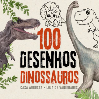 Desenhos Para Colorir - DINOSSAUROS - Atividade e Diversão para crianças - Recreação para festa em Oferta na Shopee