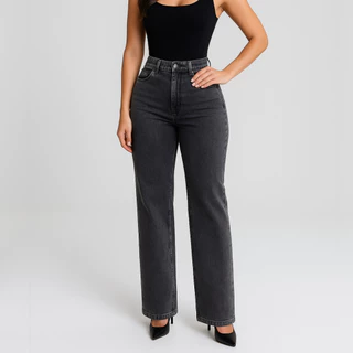 Calça Jeans Wide Leg Feminina Cintura Alta | Moda Casual, Básica, Vintage