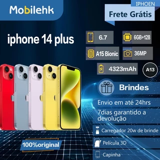 Celular iPhone 14 e14 Plus (128GB) 100% Original Apple  NF em Oferta na Shopee