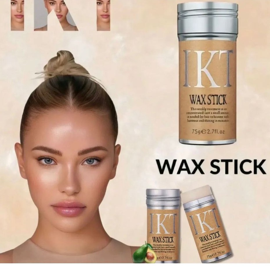 Bastão De Cera Para Cabelo Profissional Wax Stick Portátil Anti-Frizz ...