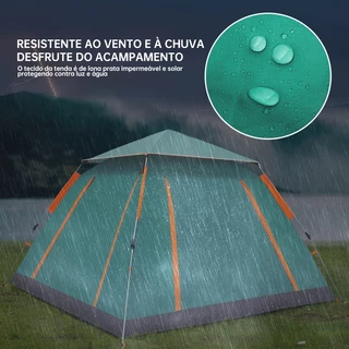 Sotiay Barraca Camping Automatica 5-8Pessoas Acampamento 240*240*150CM
