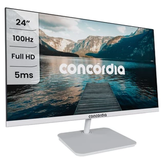 Monitor Concórdia Empresarial E238 24" 100hz Led Full Hd Hdmi Vga e Vesa SRGB 100% Branco em Oferta na Shopee