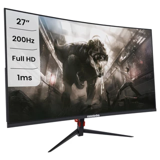 Monitor Concórdia Gamer Curvo 27" CZ270F 200hz Led Full HD 1ms HDMI, DP, DVI sRGB 99% Freesync